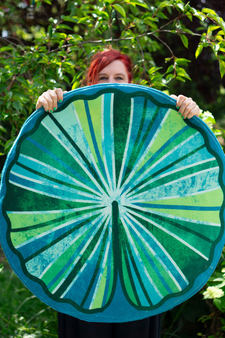 Teppich Rund - Seerosenblatt