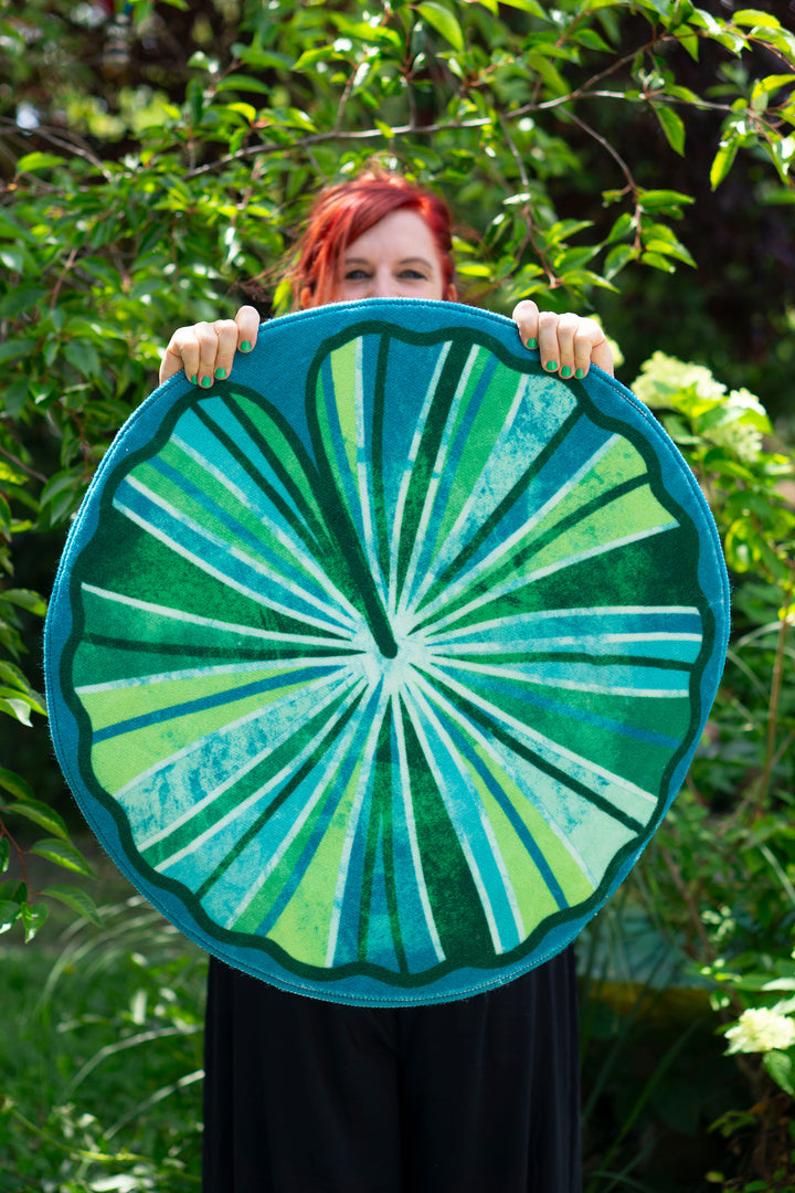 Teppich Rund - Seerosenblatt