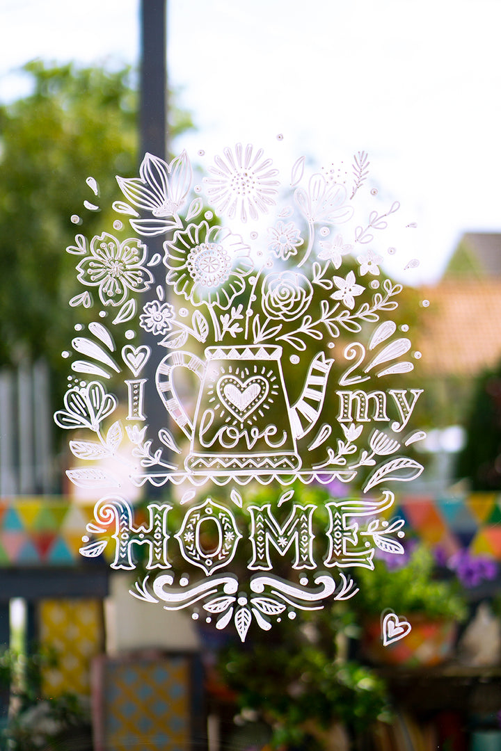 XXL Vorlagen für Fensterbilder, Mega Sammelmappe - Teekanne