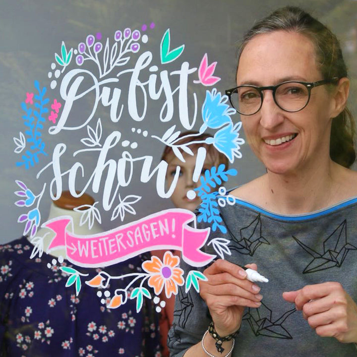 "XXL Vorlagen für Fensterbilder Die schönsten Sprüche für Dich" Innenansicht