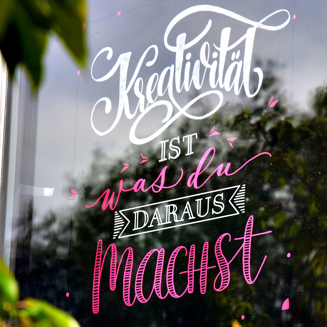 "XXL Vorlagen für Fensterbilder Die schönsten Sprüche für Dich" Innenansicht